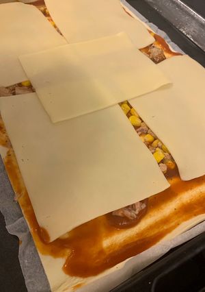 Foto principal de Pizza de atún y maíz hecha por Cris