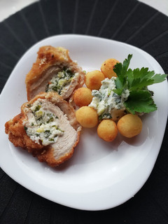 Brindzás zöldes💚rántott karaj recept fotója
