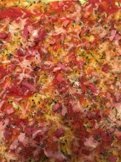 Una foto de Base de calabacín “pizza”