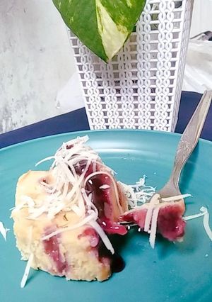 Foto resep BLUEBERRY CHEESE BREAD PUDDING (pakai pinggiran roti)