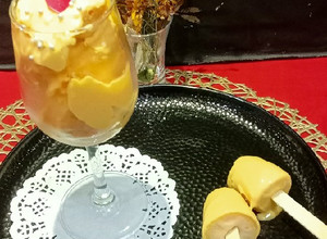 A picture of Mango Ice-Cream.