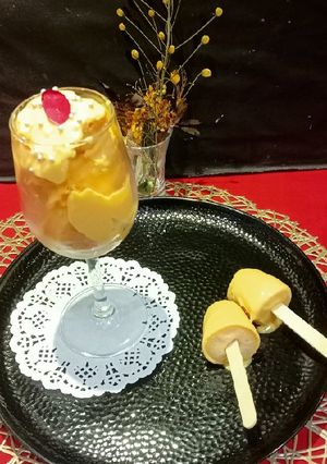 A picture of Mango Ice-Cream.