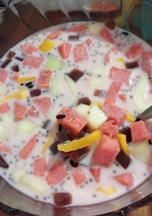 Foto resep Es buah seadanya