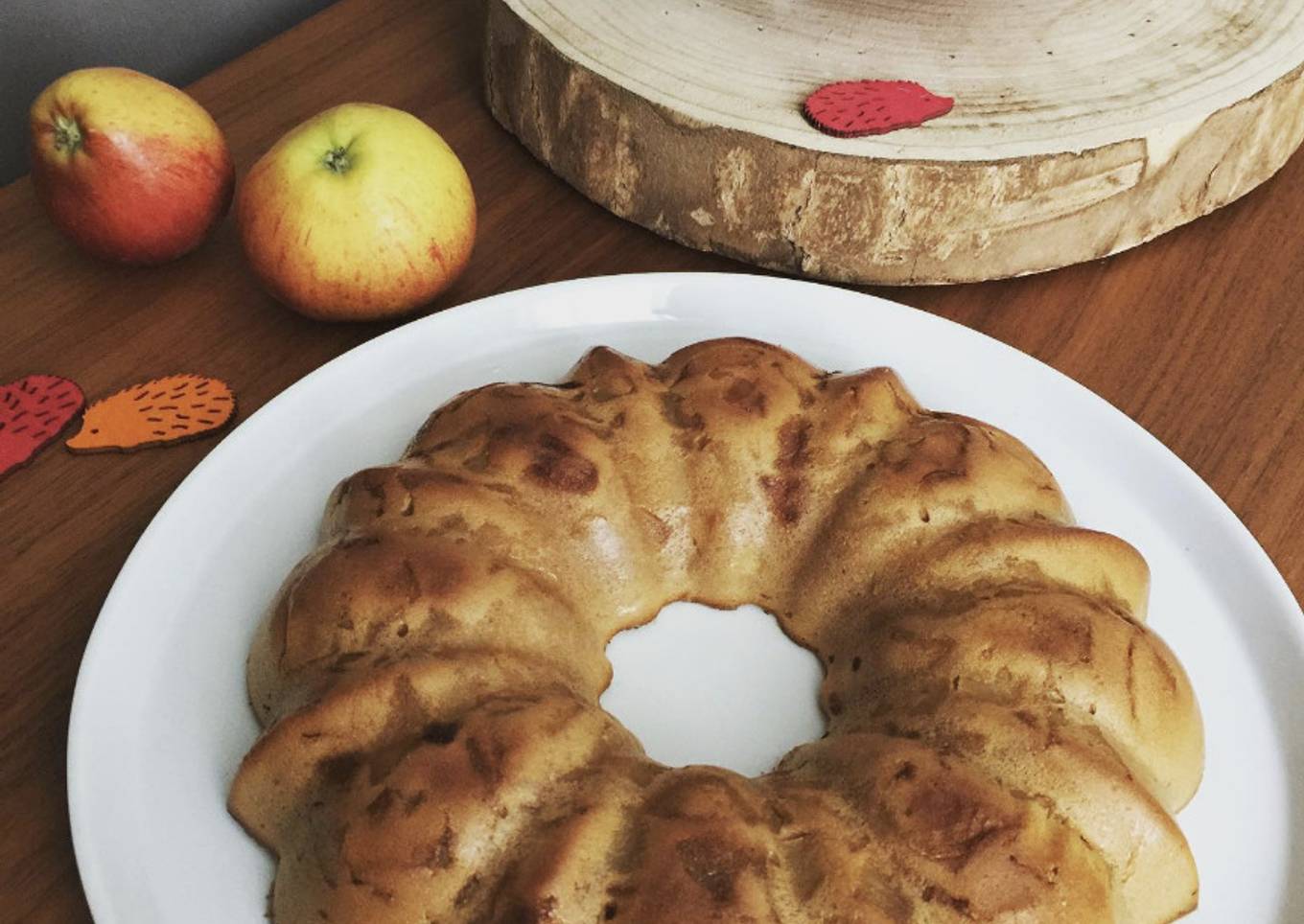 Far aux pommes caramélisées et lait ribot