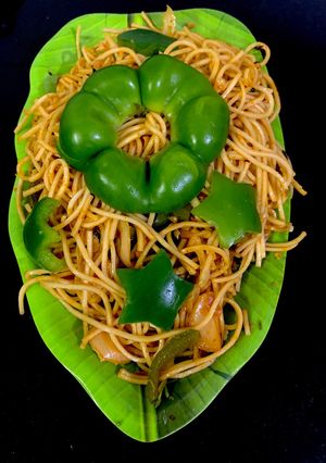 A picture of Veg hukka noodles.