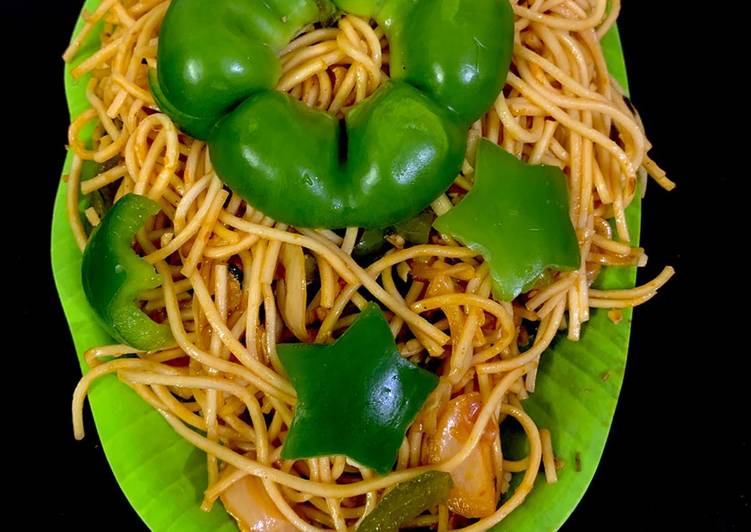 Recipe of Homemade Veg hukka noodles