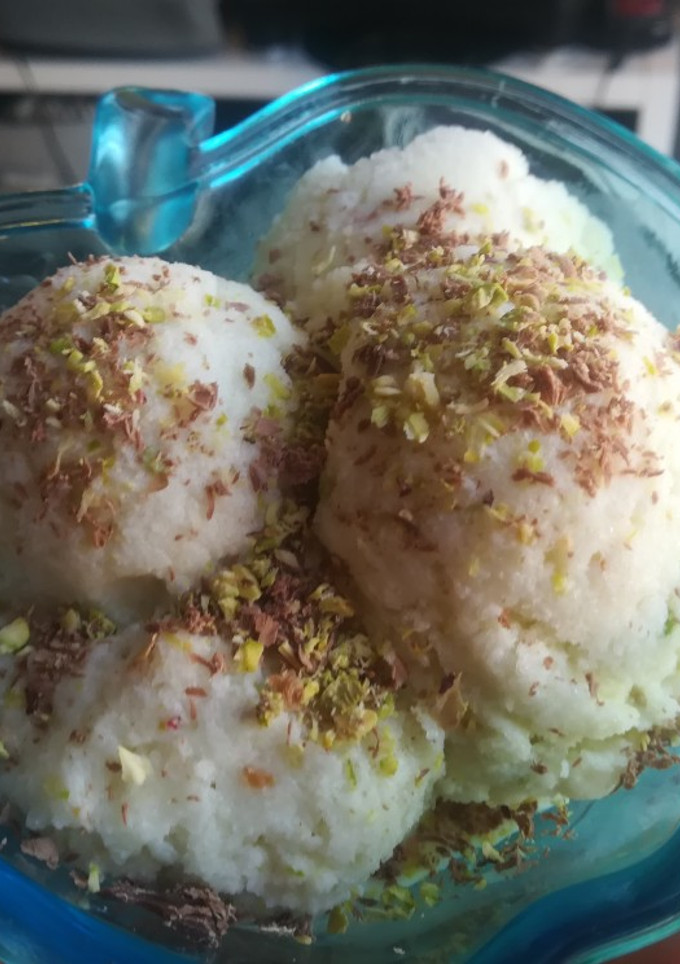Una foto de Helado saludable de melón y pistachos 🍨