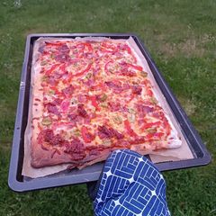 A picture of Thin Pizza Dough.