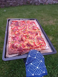 A picture of Thin Pizza Dough.