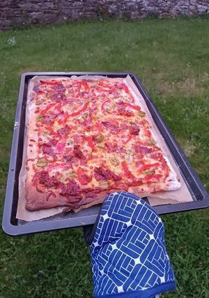 A picture of Thin Pizza Dough.