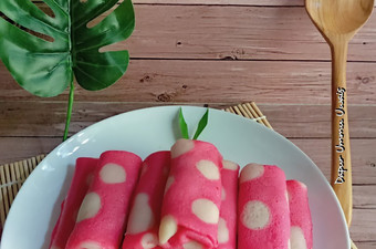 Resep Dadar gulung polkadot Ekonomis Untuk Dijual