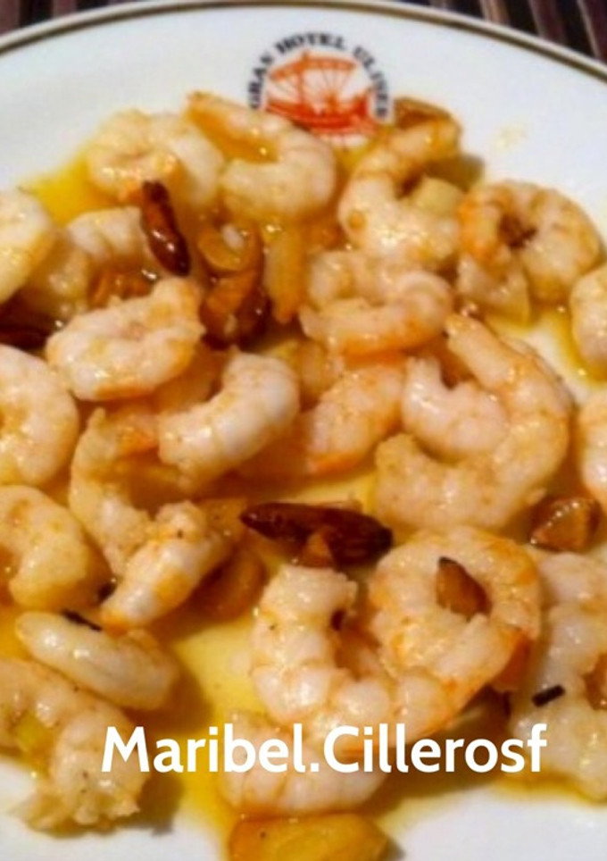 Una foto de Gambas al ajillo