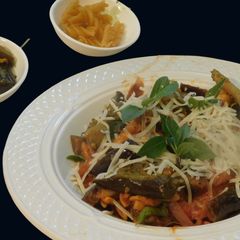 A picture of Pasta alla Norma: Eggplant Pasta.