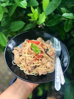 รูปของ สปาเก็ตตี้ผัดพริกแห้ง