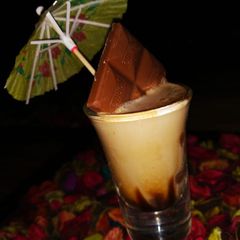 A picture of Chocolatey coffee shots.