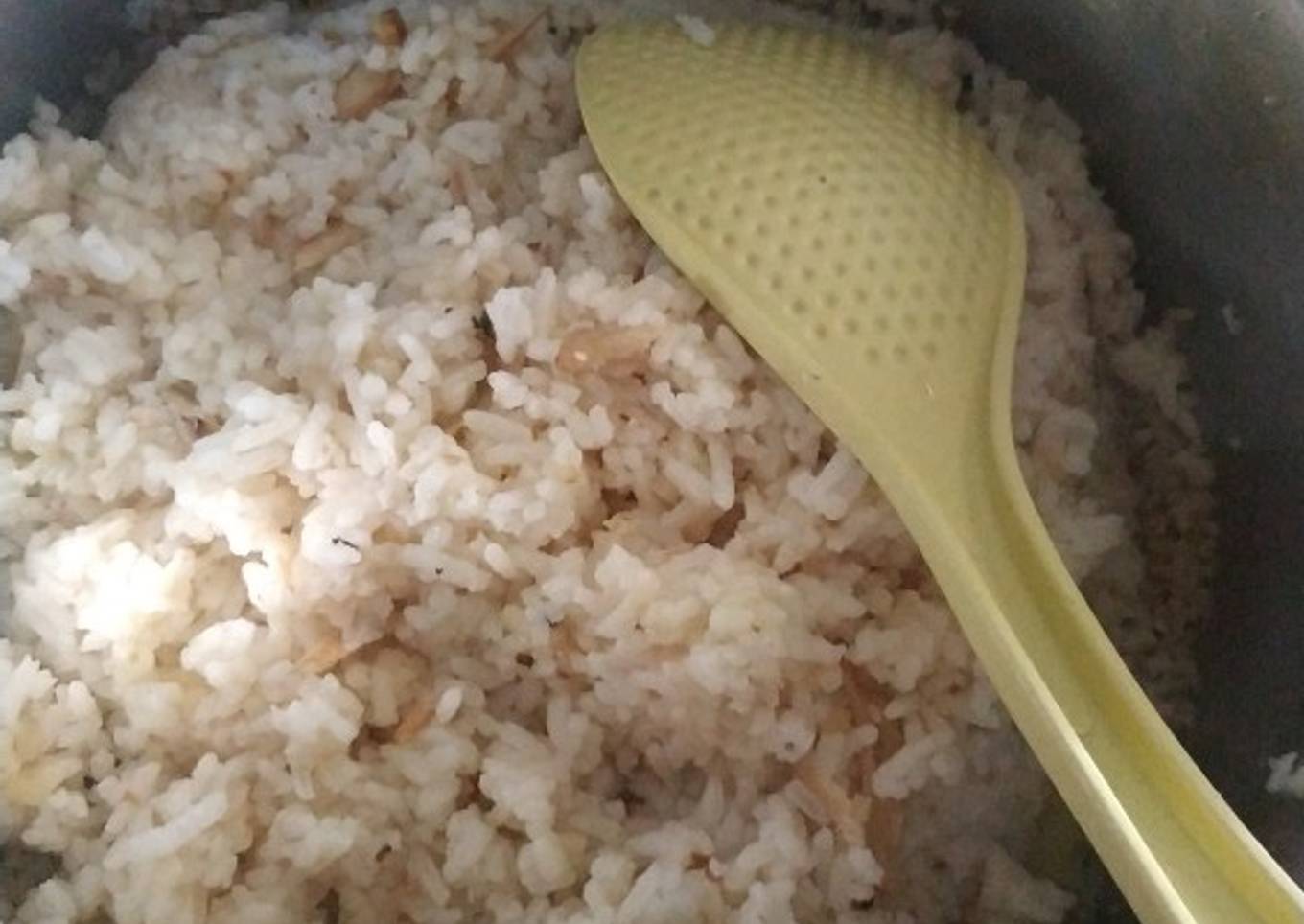 Nasi liwet ikan teri