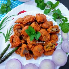 A picture of Mushroom Pakoda.