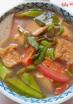 Hình của món Canh chua đậu hủ chay.