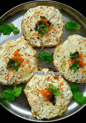 A picture of Yogurt-Potato Bread Idli.