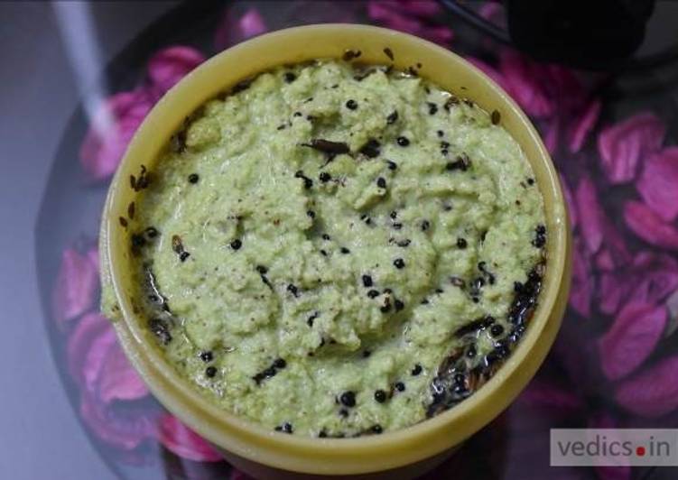 Recipe of Speedy Coconut and coriander leaves chutney without garlic