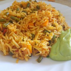 Tomato Vegetable Pulao#MyRiceDishContest A picture of Tomato Vegetable Pulao#MyRiceDishContest.