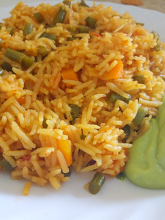 A picture of Tomato Vegetable Pulao#MyRiceDishContest.