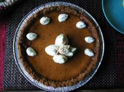 A picture of pumpkin pie
