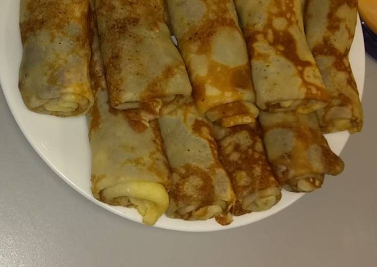 Steps to Prepare Perfect Egg Crepe Jam Roll