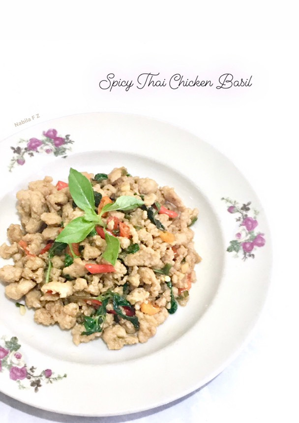 Foto resep Spicy Thai Chicken Basil✨