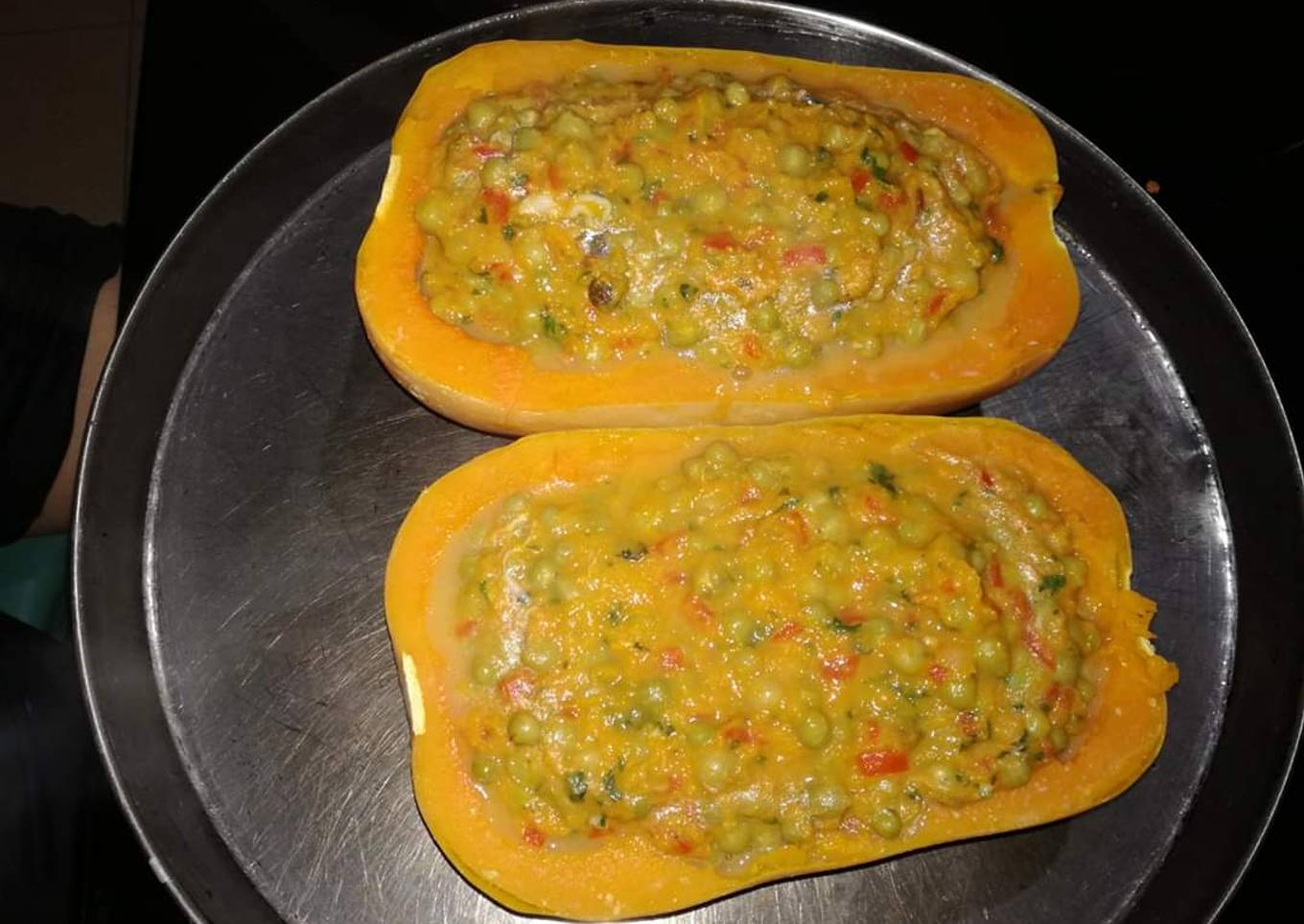 Calabaza rellena!! Riquísima 😋