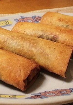 A picture of Easy Spring Rolls with Chicken Breast and Shiso.