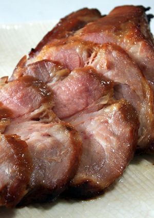 A picture of Honey Char Siu (Chinese-Style Roasted Pork).