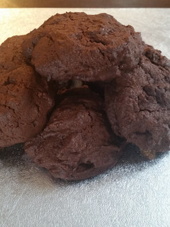 A picture of Chocolate chocolate chip cookie.