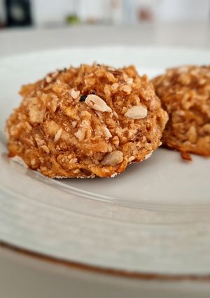 Una foto de Galletas de manzana y avena saludables