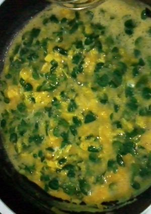 A picture of Malunggay Omellette.