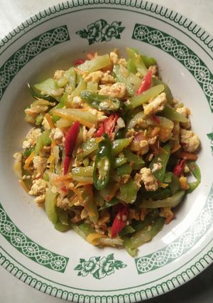 Foto resep Tumis Labu Siam Wortel Telur