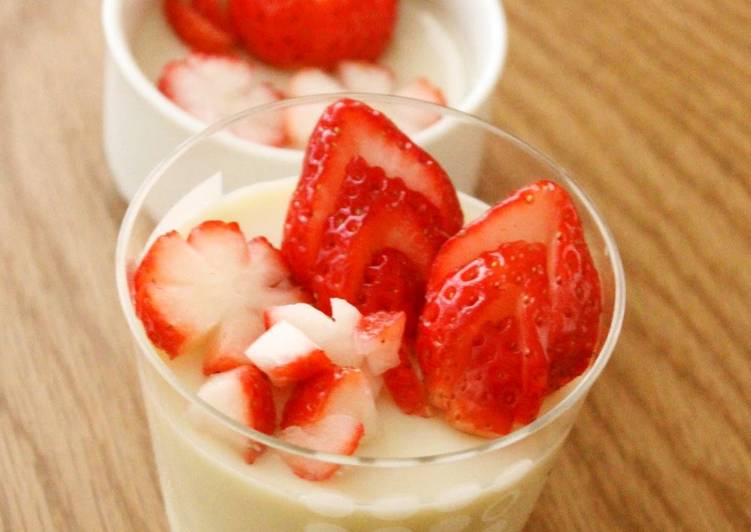 Without Eggs or Milk! Soft Soy Milk Pudding