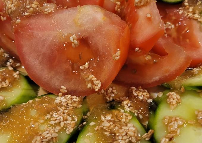 Easy Asian sesame salad dressing