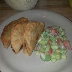 A picture of Crunchy Greasy Beefy Potato Tacos.