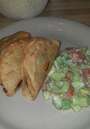 A picture of Crunchy Greasy Beefy Potato Tacos.