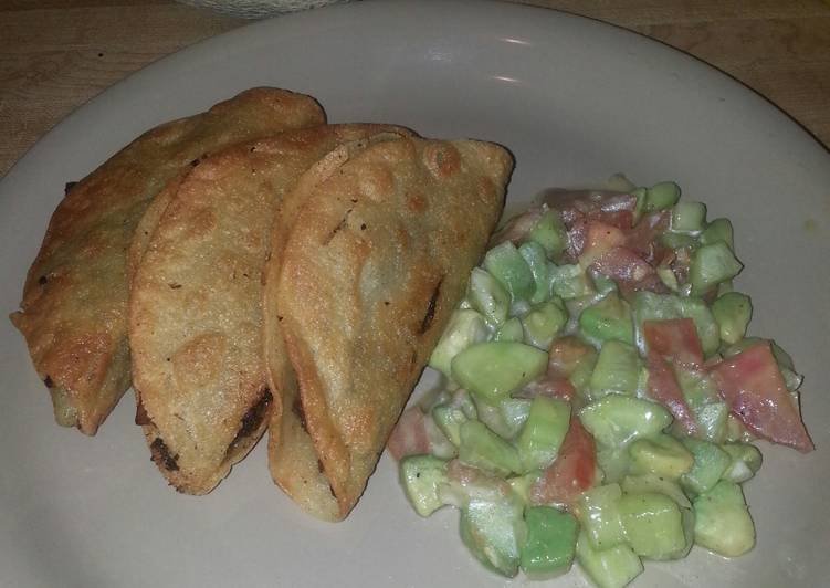 Simple Way to Make Homemade Crunchy Greasy Beefy Potato Tacos