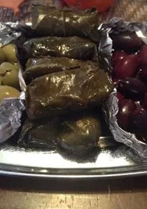 A picture of Stuffed Grape Leaves.