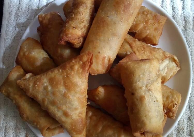 Healthy Recipe of Chicken breast spring rolls #themechallange