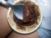 A picture of mug cake no egg