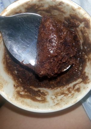A picture of minute mug cake.