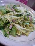 Broccoli and Ham Cream Cheese Pasta