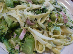 A picture of Broccoli and Ham Cream Cheese Pasta.