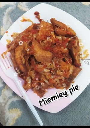 A picture of Veggies peppered yam.