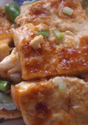 A picture of Fried Ketchup Tofu in 10 minutes.