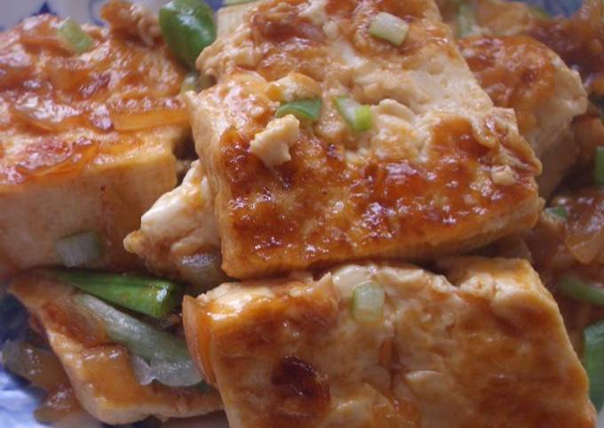 Fried Ketchup Tofu in 10 minutes Recipe